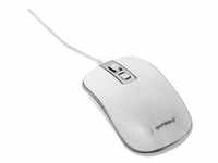 MUS-4B-06-WS - mouse - USB - white silver - Maus (Weiß)