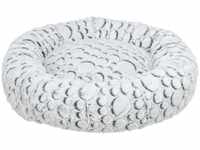 Trixie TX38985, Trixie Mila bed round plush ø 50 cm white-grey