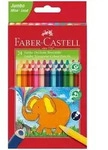 Jumbo Triangular colour pencils wallet of 24