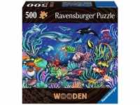 Ravensburger 10217515, Ravensburger Wooden Under the Sea 500p