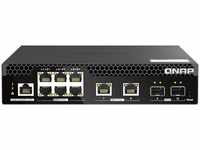 QNAP QSW-M2106PR-2S2T, QNAP - switch - half-width - 10 ports - Managed