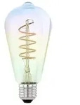 LED-Lampe ST64 Spiral 4W (21W) 1800K Dimmable Violet E27
