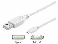 USB 2.0 A/Micro-B - Schwarz - 0.15m