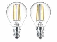 LED-Lampe Classic Mini-ball 4.3W/827 (40W) Clear 2-pack E14