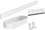 WallStoris Badezimmerzubeh&ouml;r, mattwei&szlig;