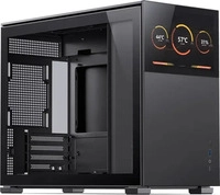 Jonsbo D31 STD BLACK SC, Jonsbo D31 screen - black - Geh&auml;use - Minitower - Schwarz