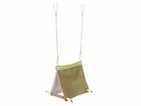 Hanging bird tent cotton 16 × 18 × 20 cm green