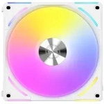 UNI FAN AL140 V2 - Gehäuselüfter - 140mm - Weiß mit RGB-Beleuchtung - 27 dBA