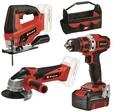 Einhell 4257241, Einhell Power Tool Kit TE-TK 18/3 Li Kit (JS+CD+AG)