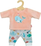 Heless 2285, Heless Doll dress Pajama Pink Whale 35-45 cm