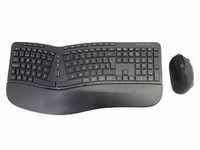 Conceptronic ORAZIO02ES ERGO - keyboard and mouse set - Spanish - black - Tastatur &