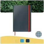 Cosy Notizbuch B5 kariert, Hardcover Samtgrau