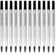 Parker Nachf&uuml;llmine f&uuml;r Rollerball mit mittlerer Spitze | schwarz | 12 St&uuml;ck