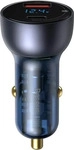 Baseus CCKX-C0G, Baseus Dual Quick Charger Car Charger Particular Digital Display