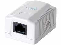 Cat.6 surface mounted box 1 x RJ45 UTP white