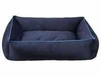 Romy bed square 90 × 75 cm dark blue