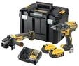 Dewalt DCK2020P2T-QW 18V XR Carbonless Combi set with drill angle grinder 2x5Ah