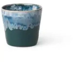 Cup Gres 21 cl 8 x 7.5 cm Dark green Ceramic