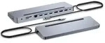 USB-C Metal Ergonomic 3x 4K Display Docking Station + Power Delivery 100 W