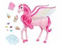 Barbie A Touch Of Magic Pink Pegasus With Puppy Winged Horse Toys With Lights And
