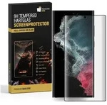 4x 9H Panzerglas f&uuml;r Samsung Galaxy S22 Ultra FULL CURVED Displayschutz...