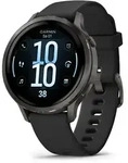 Garmin Venu 4 - 41 mm Schwarz/Schiefergrau mit Schnellwechsel-Silikon-Armband...