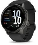Garmin Venu 4 - 45 mm Schwarz/Schiefergrau mit Schnellwechsel-Silikon-Armband...