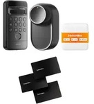 SwitchBot Lock Ultra Vision Combo schwarz inkl. 3er NFC Karte T&uuml;rschloss