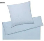 Elegante Bettw&auml;sche Chelsea - 135x200 cm + 80x80 cmhellblau