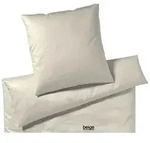 Elegante Bettw&auml;sche Solid - 155x220 cm + 80x80 cmbeige