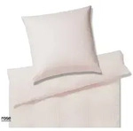 Elegante Bettw&auml;sche Solid Stripe - 135x200 cm + 80x80 cmrose