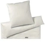 Elegante Bettw&auml;sche Solid - 155x220 cm + 80x80 cmnatur