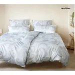 Elegante Seiden-Satin Bettw&auml;sche Grandezza - 135x200 cm + 80x80 cmrauchblau