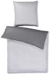 Joop! Bettwäsche Micro Pattern 4040-09 Silber - 135x200cm + 80x80cm