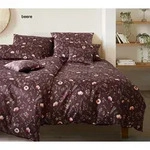 Elegante Mako-Satin Bettw&auml;sche Sorbet - 155x220 cm + 80x80 cmbeere