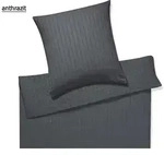 Elegante Bettw&auml;sche Chelsea - 155x220 cm + 80x80 cmanthrazit