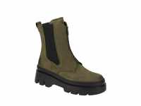 Paul Green 8030 Plateau Boots oliv-grün Front-Zip 8030-02x