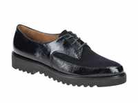 Paul Green 1039 Schuhe blau Lack Velour Schnürer 1039-01x