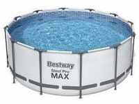 Steel Pro MAX Bestway Frame Pool Komplett-Set mit Filterpumpe Ø 366 x 122 cm,