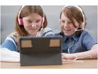 Onanoff Kopfhörer für Kinder Homeschooling Schule Pink Lautstärkenbegrenzung 85dB