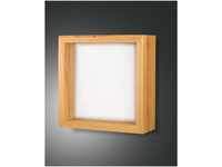 Fabas Luce LED Lichtrahmen mit Ablage WINDOW 29W 2610lm warmweiß massiv Holzrahmen -