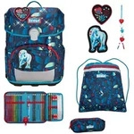 Scout Neo LED Schulranzen-Set 4-teilig, White Unicorn