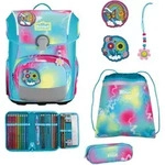 Scout Neo Safety Light Schulranzen-Set 4-teilig, Happy Rainbow