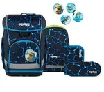 Ergobag Cubo Light Schulranzen-Set 5-teilig, B&auml;rassic Garden