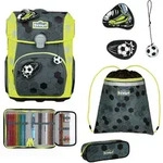 Scout Neo Superflash Extreme Schulranzen Set 4-teilig, Soccer Star