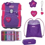 Scout Neo Superflash Extreme Schulranzen Set 4-teilig, Heartbeat
