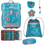 Scout Neo Safety Light Schulranzen-Set 4-teilig, Aloha
