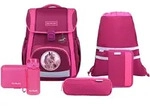 McNeill Bravo Schulranzen-Set 9-teilig, Berry