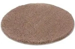 Kleine Wolke Badteppich Relax rund Rund 100 cm | taupe - grau