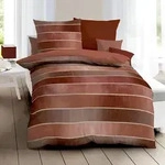 Kaeppel Mako-Satin Bettw&auml;sche Timeless 155x220 cm + 80x80 cm | terra - orange
